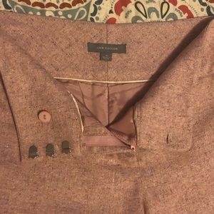 Ann Taylor Blush Lined Wool Pants